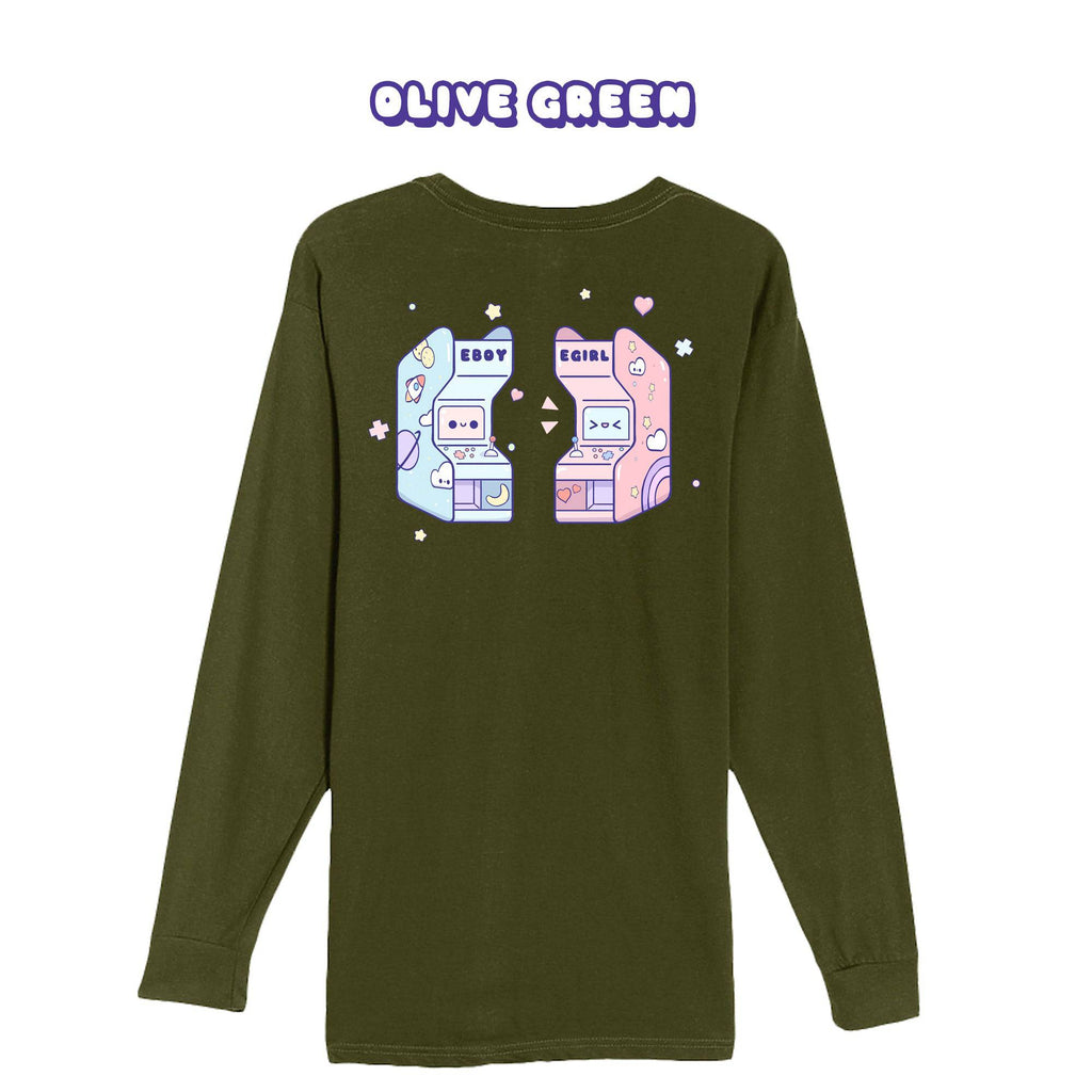 Arcade Olive Green Longsleeve T-shirt