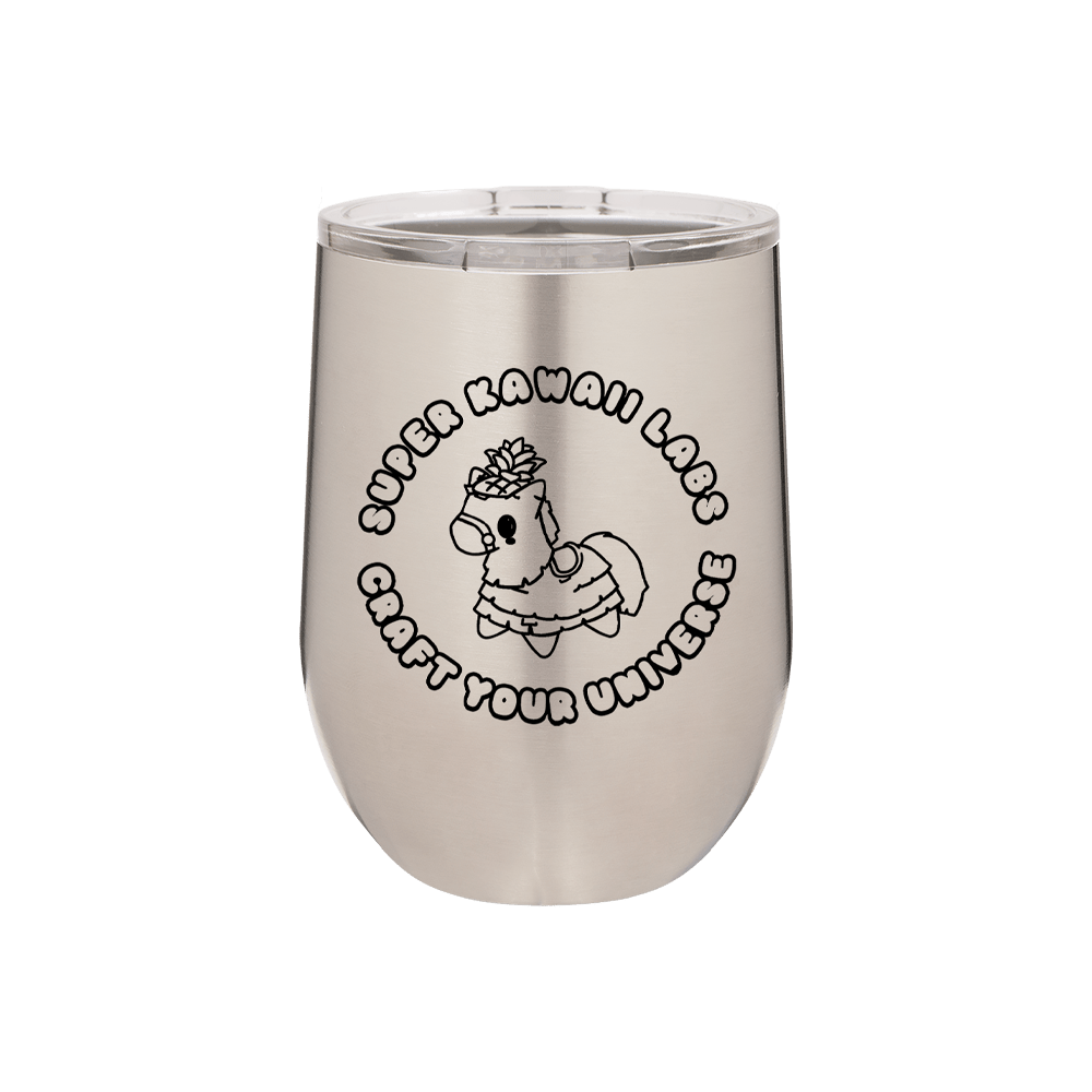 12 oz. Vacuum Insulated Stemless Wine Tumbler - Super Kawaii Labs