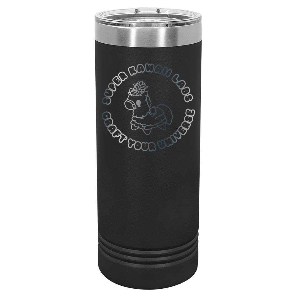 22 oz. Skinny Tumbler with Slider Lid - Super Kawaii Labs