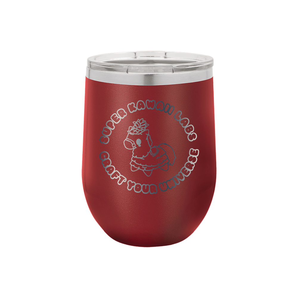 12 oz. Vacuum Insulated Stemless Wine Tumbler - Super Kawaii Labs