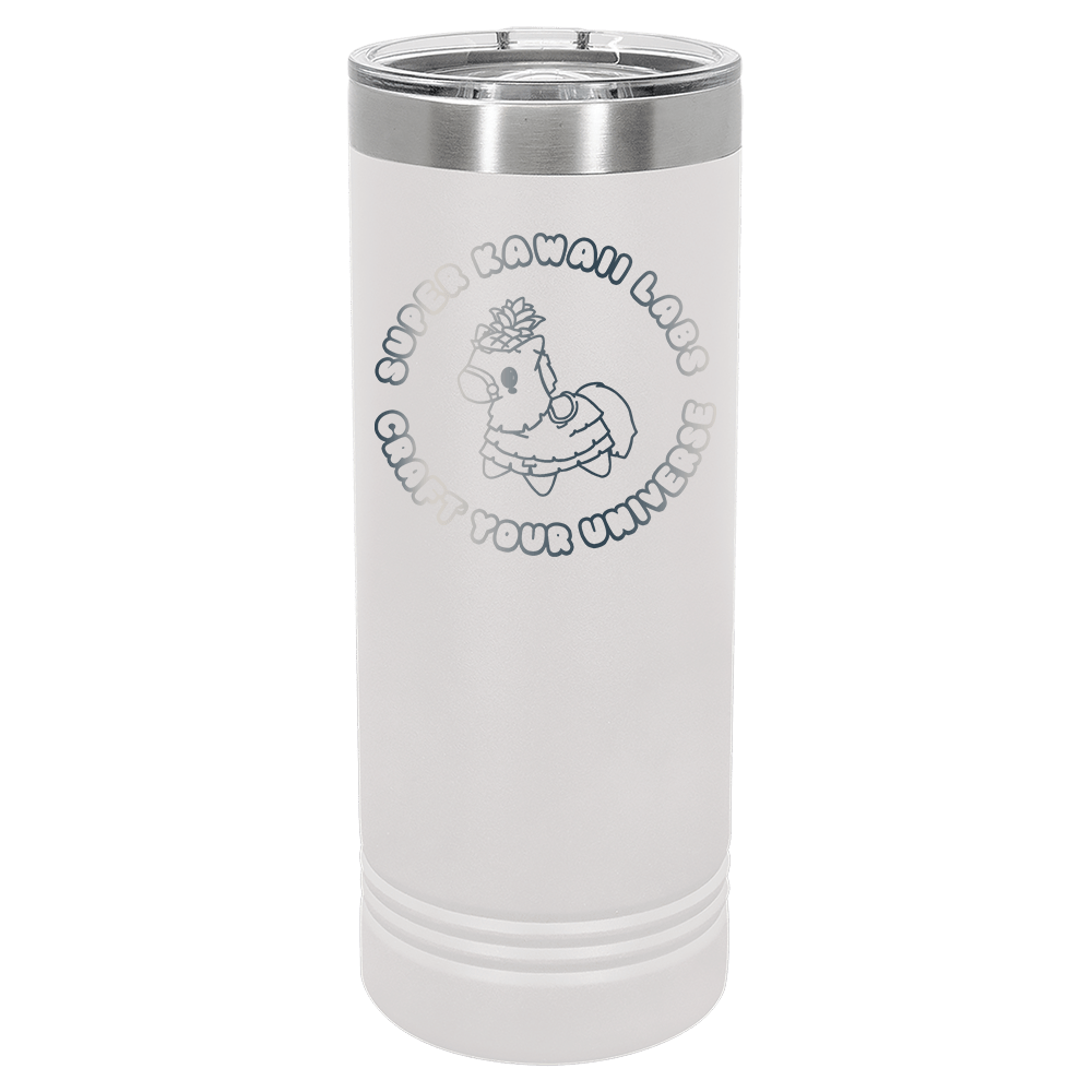 22 oz. Skinny Tumbler with Slider Lid - Super Kawaii Labs