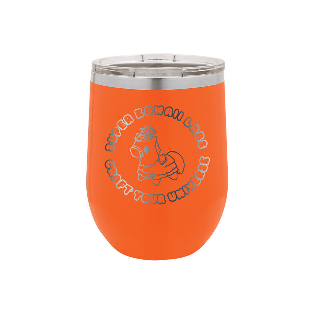 12 oz. Vacuum Insulated Stemless Wine Tumbler - Super Kawaii Labs