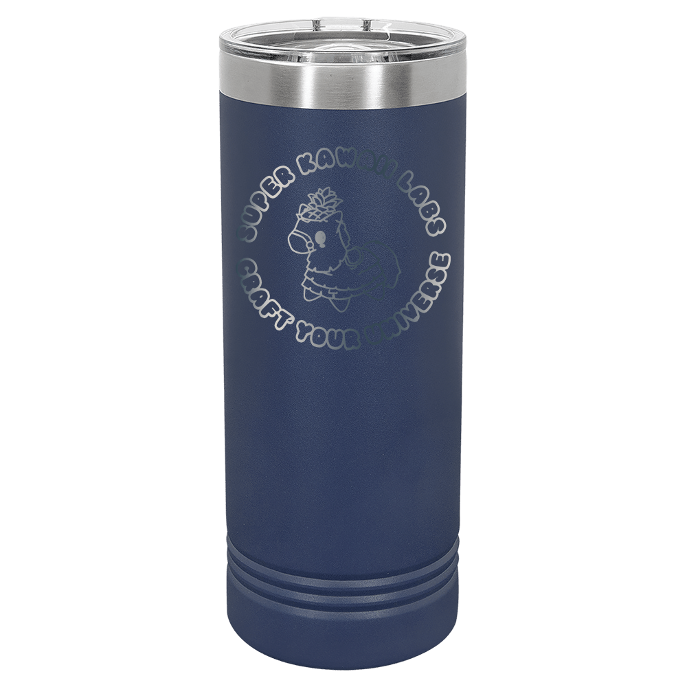 22 oz. Skinny Tumbler with Slider Lid - Super Kawaii Labs