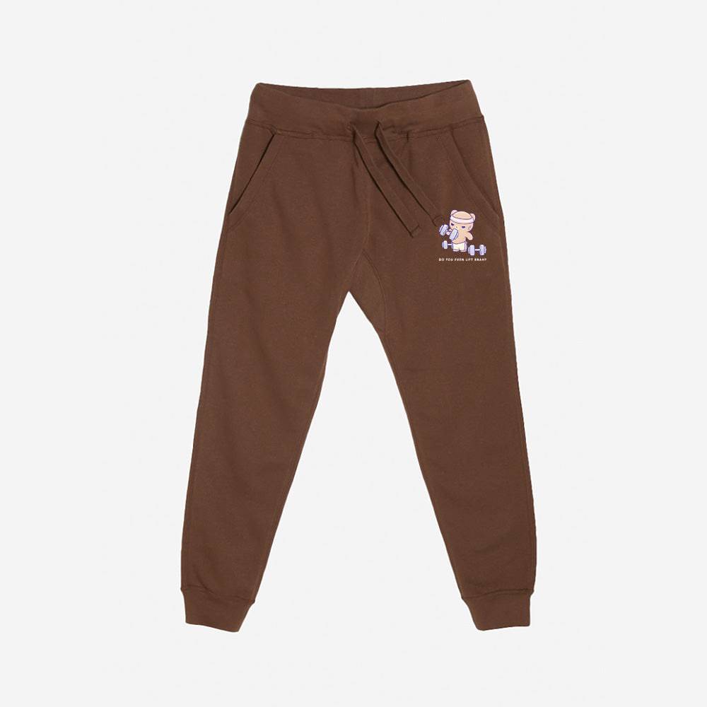 Chestnut Workout Bear Premium Fleece Sweatpants