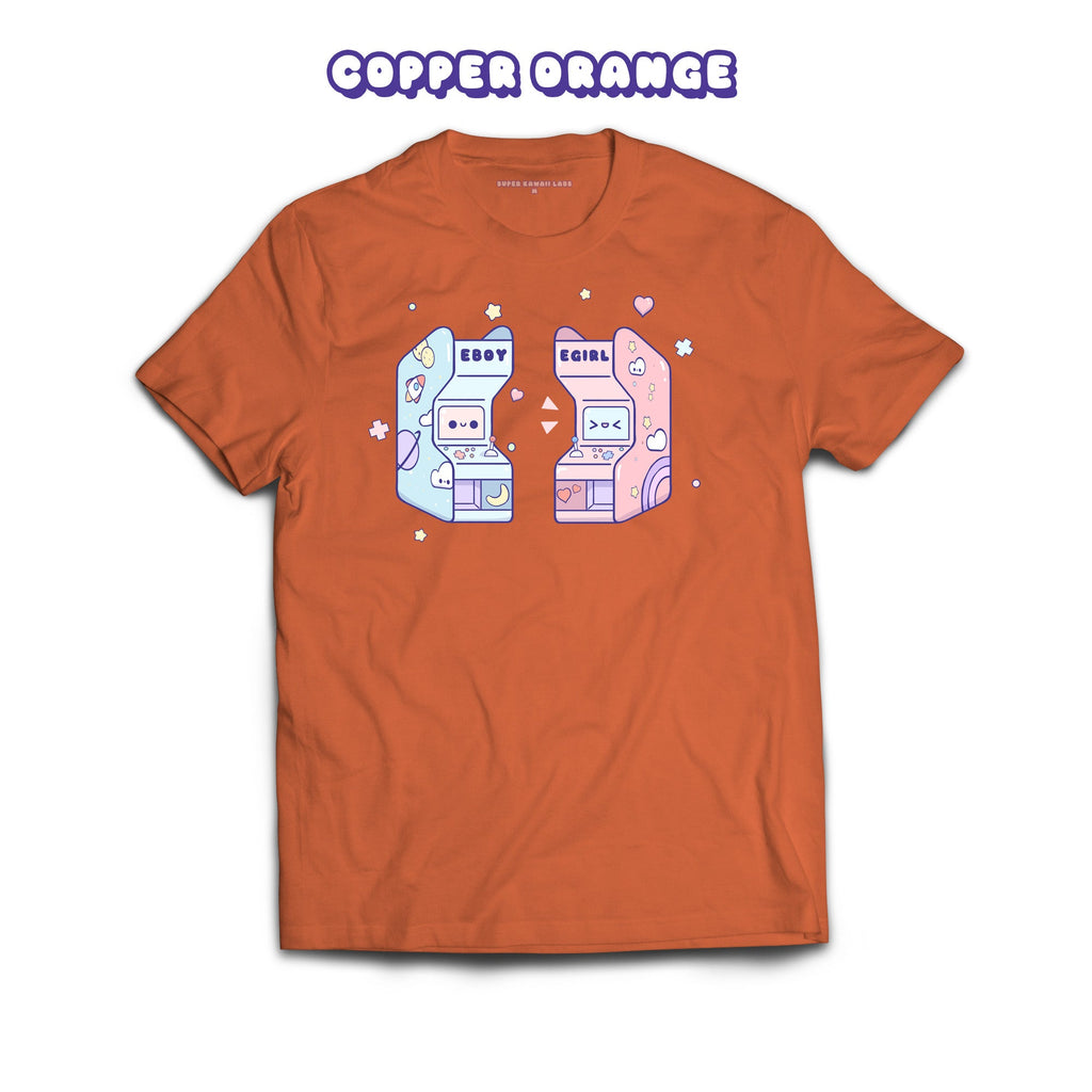 Arcade T-shirt, Copper Orange 100% Ringspun Cotton T-shirt