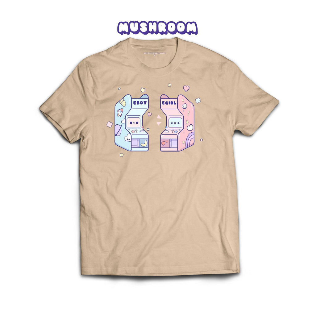 Arcade T-shirt, Mushroom 100% Ringspun Cotton T-shirt