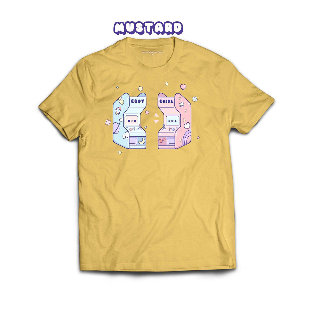 Arcade T-shirt, Mustard 100% Ringspun Cotton T-shirt