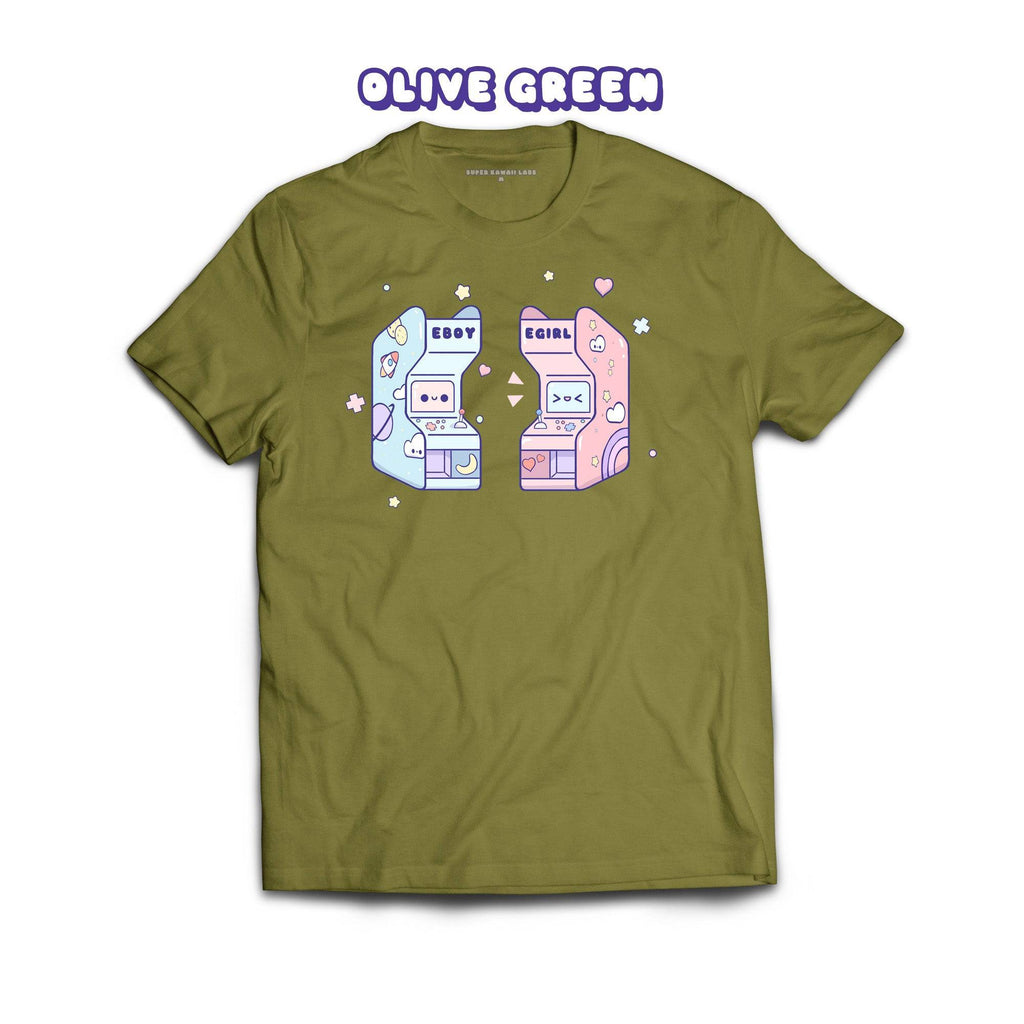 Arcade T-shirt, Olive Green 100% Ringspun Cotton T-shirt