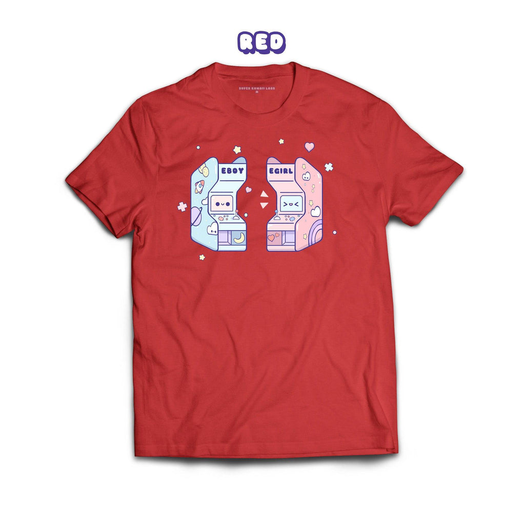 Arcade T-shirt, Red 100% Ringspun Cotton T-shirt