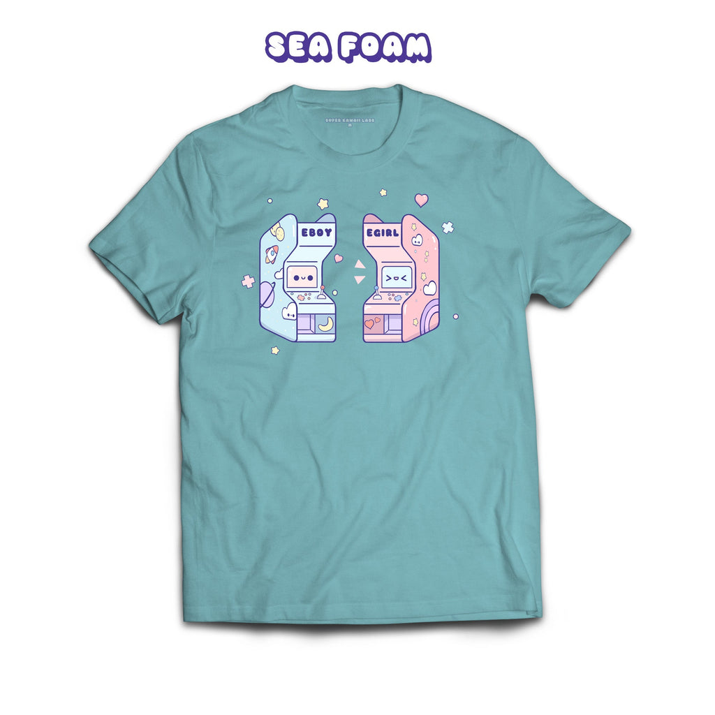 Arcade T-shirt, Sea Foam 100% Ringspun Cotton T-shirt