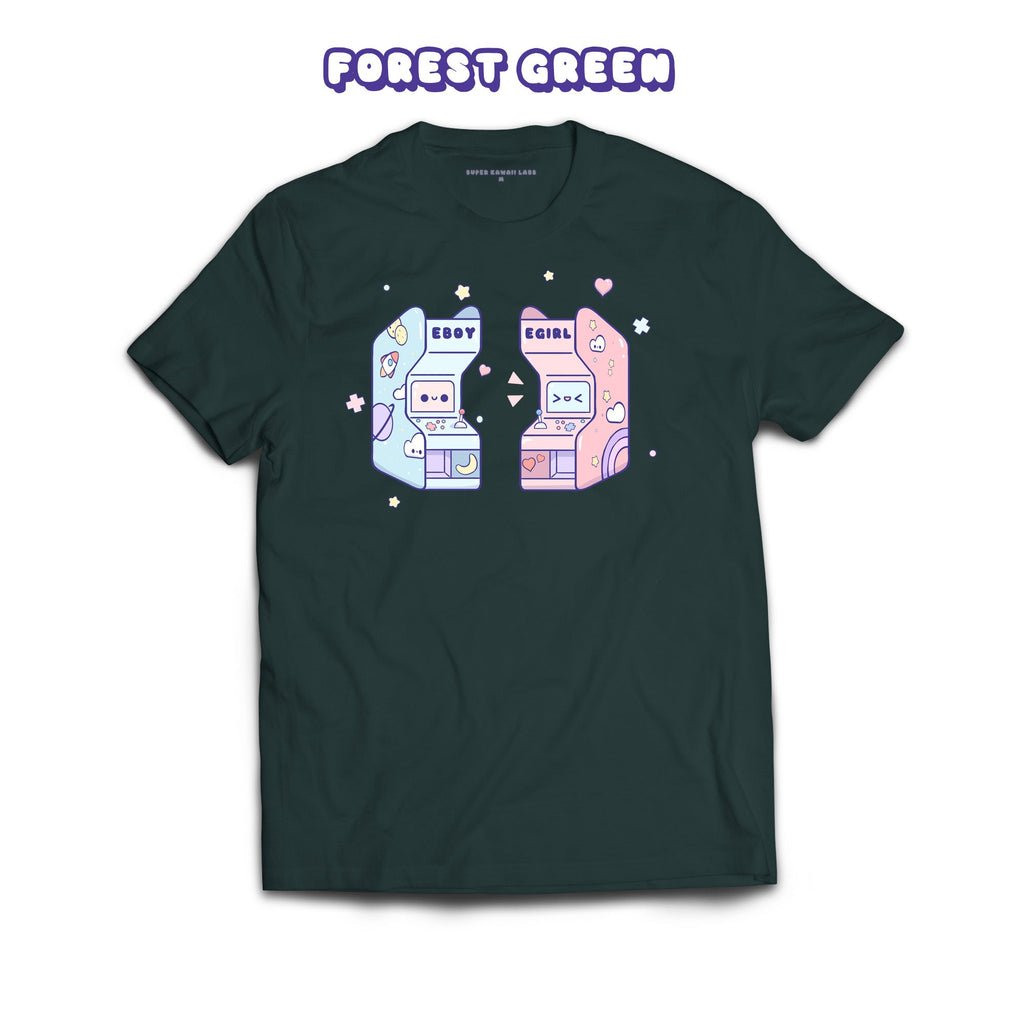 Arcade T-shirt, Forest Green 100% Ringspun Cotton T-shirt