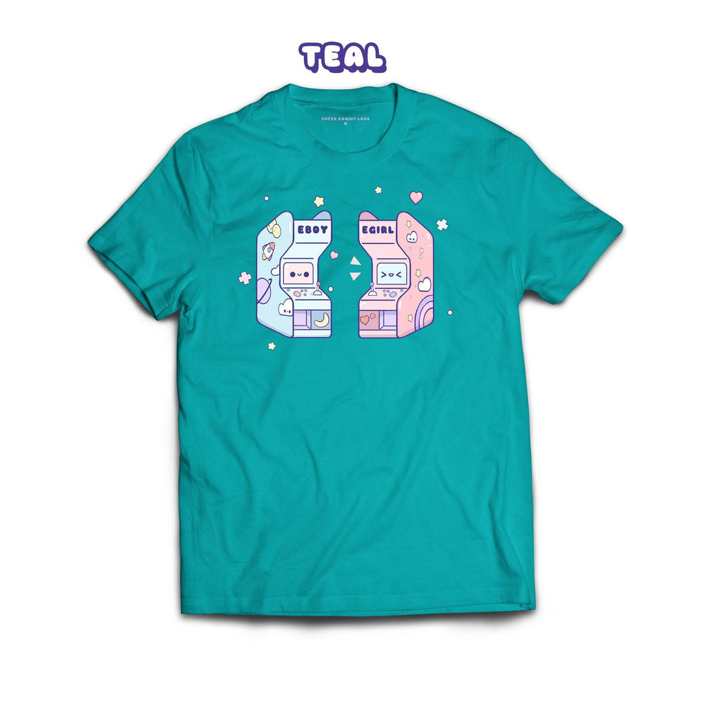Arcade T-shirt, Teal 100% Ringspun Cotton T-shirt