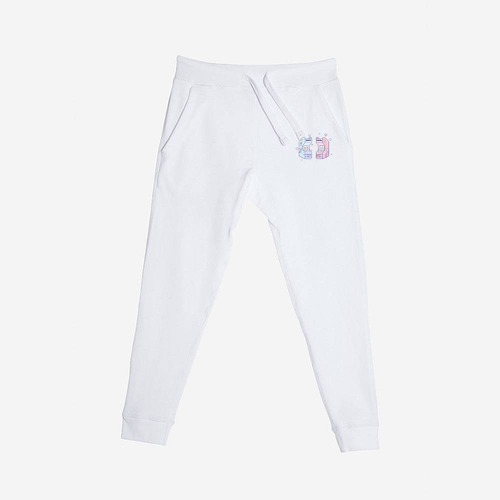 White Arcade  Premium Fleece Sweatpants