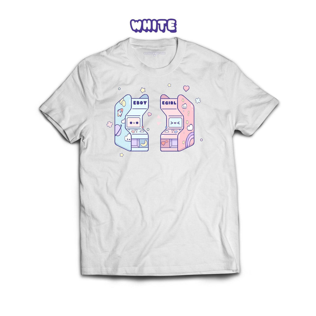 Arcade T-shirt, White 100% Ringspun Cotton T-shirt