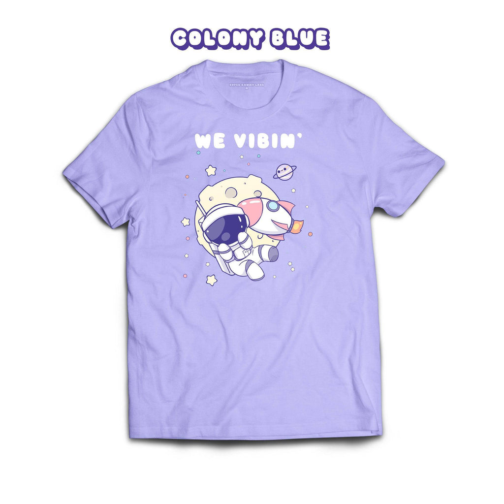 Astronaut T-shirt, Colony Blue 100% Ringspun Cotton T-shirt