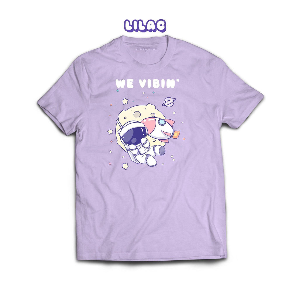 Astronaut T-shirt, Lilac 100% Ringspun Cotton T-shirt
