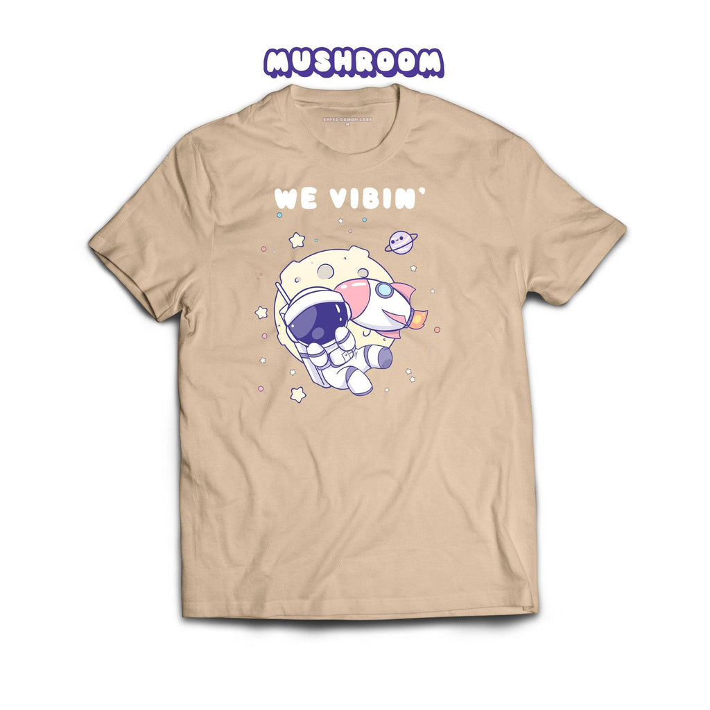 Astronaut T-shirt, Mushroom 100% Ringspun Cotton T-shirt