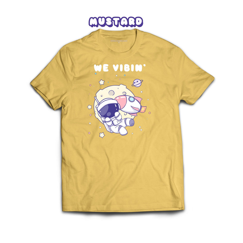 Astronaut T-shirt, Mustard 100% Ringspun Cotton T-shirt