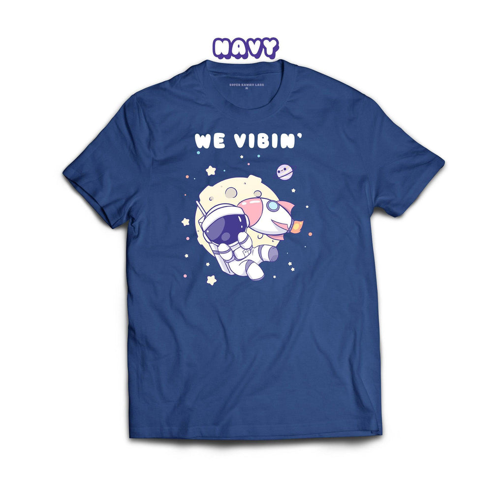 Astronaut T-shirt, Navy 100% Ringspun Cotton T-shirt