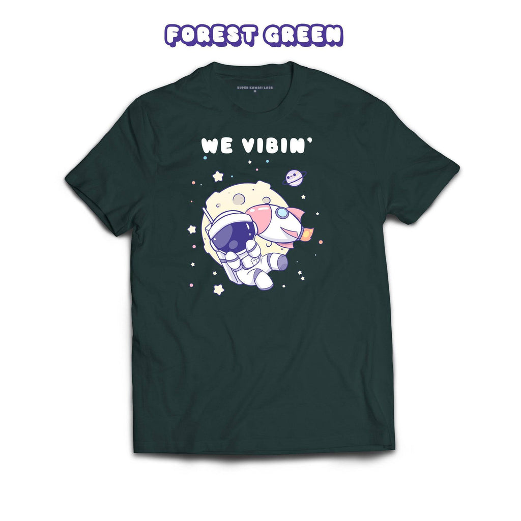Astronaut T-shirt, Forest Green 100% Ringspun Cotton T-shirt
