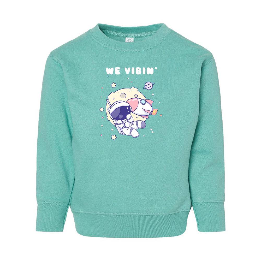 Chill Astronaut  Toddler Crewneck Sweatshirt