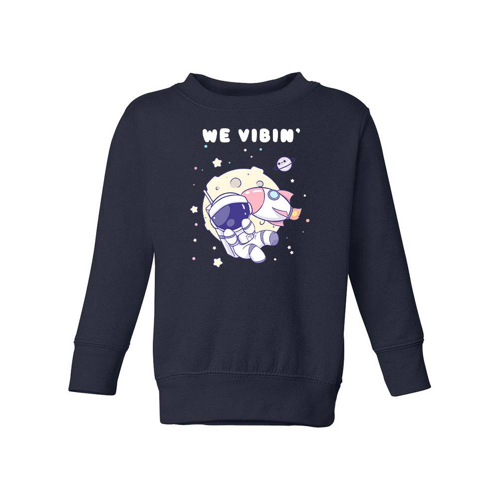 Navy Astronaut  Toddler Crewneck Sweatshirt