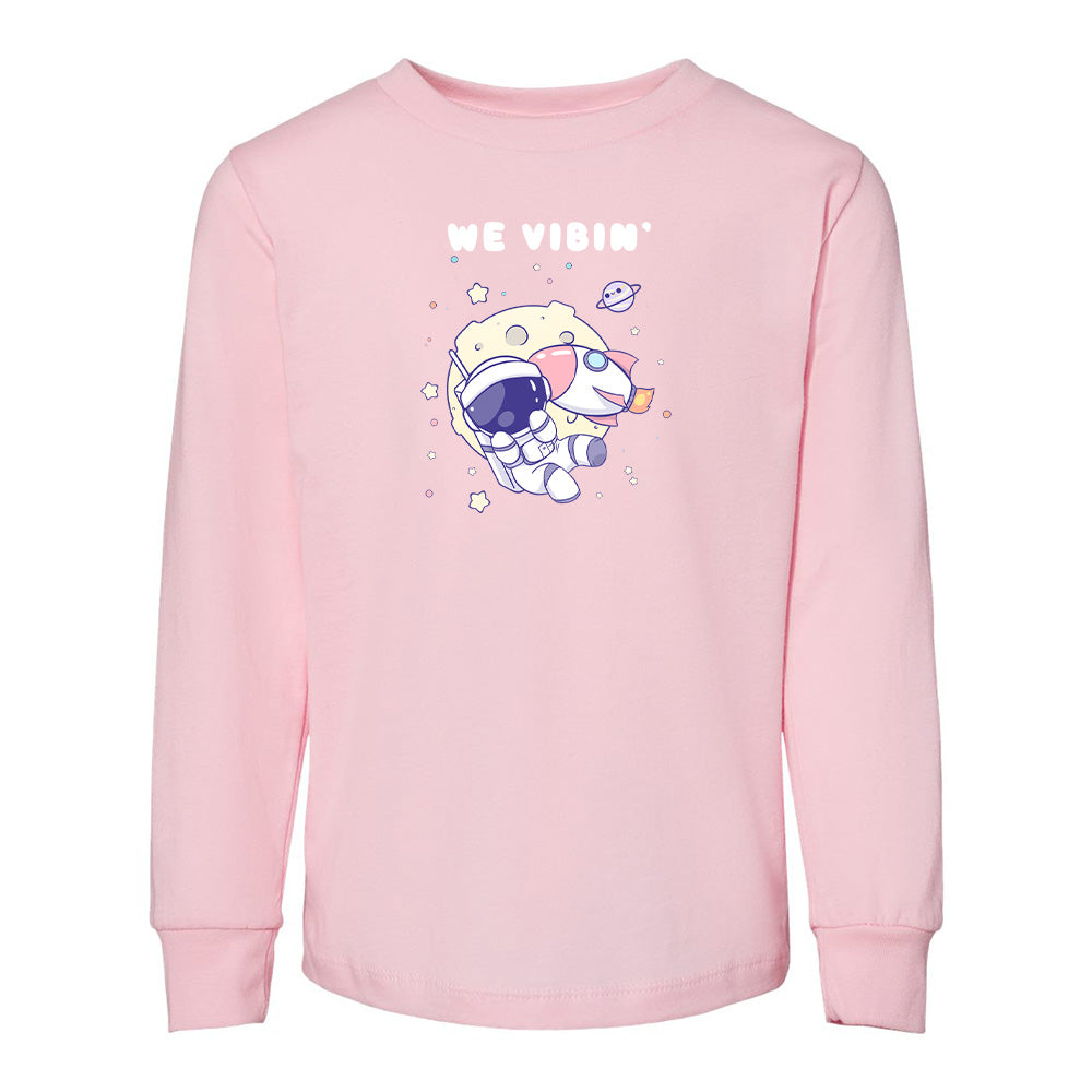 Pink Astronaut  Toddler Longsleeve Sweatshirt