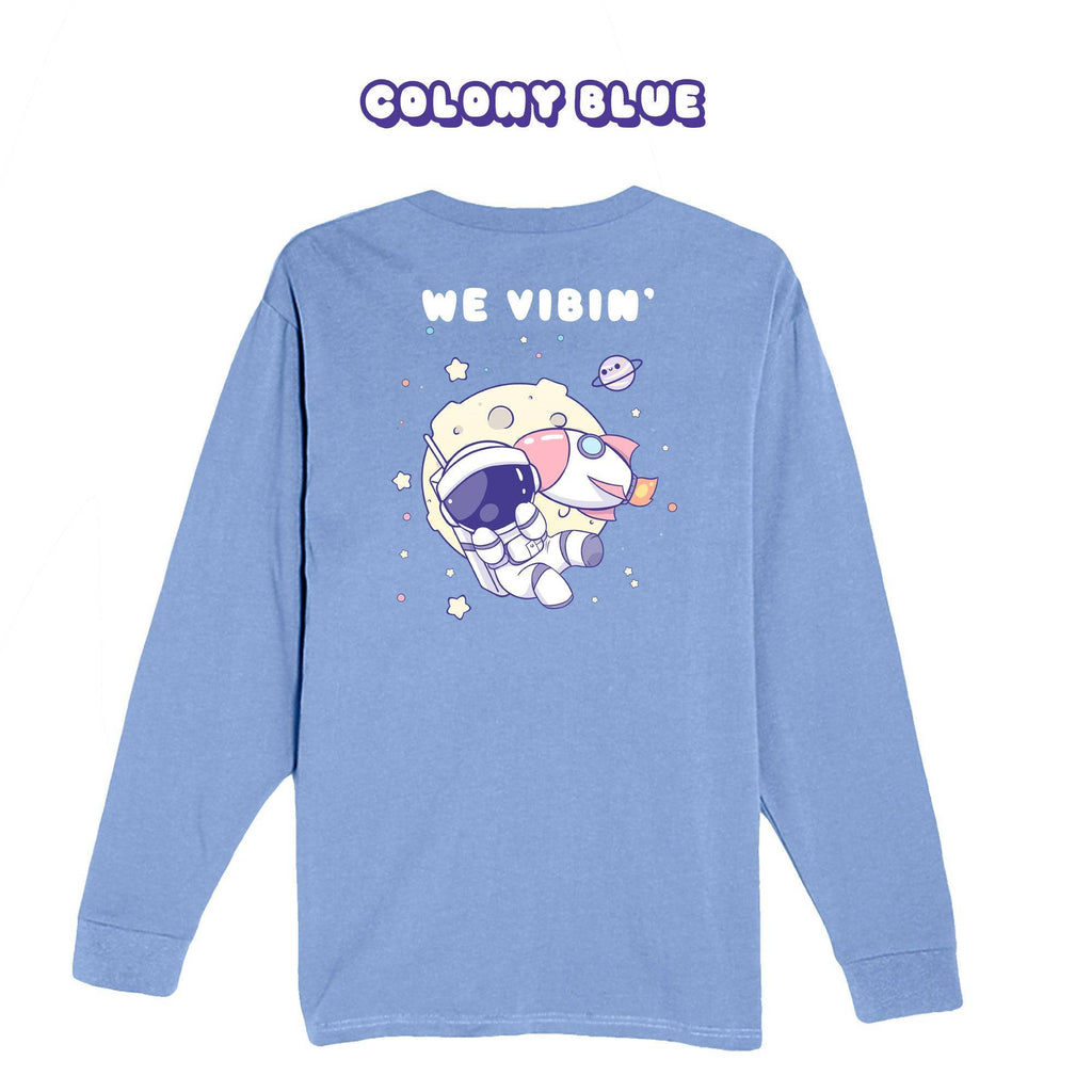 Astronaut Colony Blue Longsleeve T-shirt