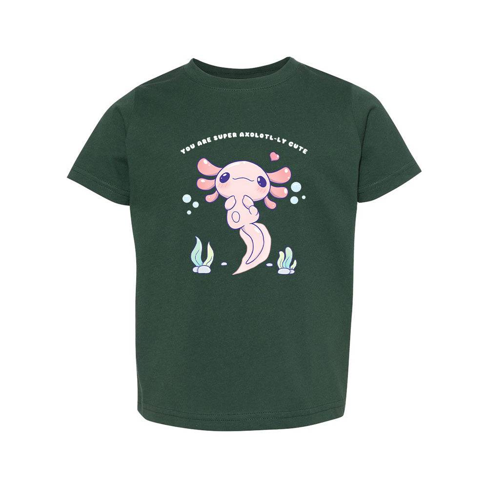 Axolotl Forest Green Toddler T-shirt