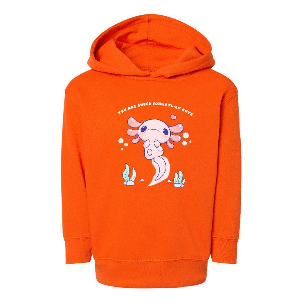 Orange Toddler Fleece Pullover Hoodie