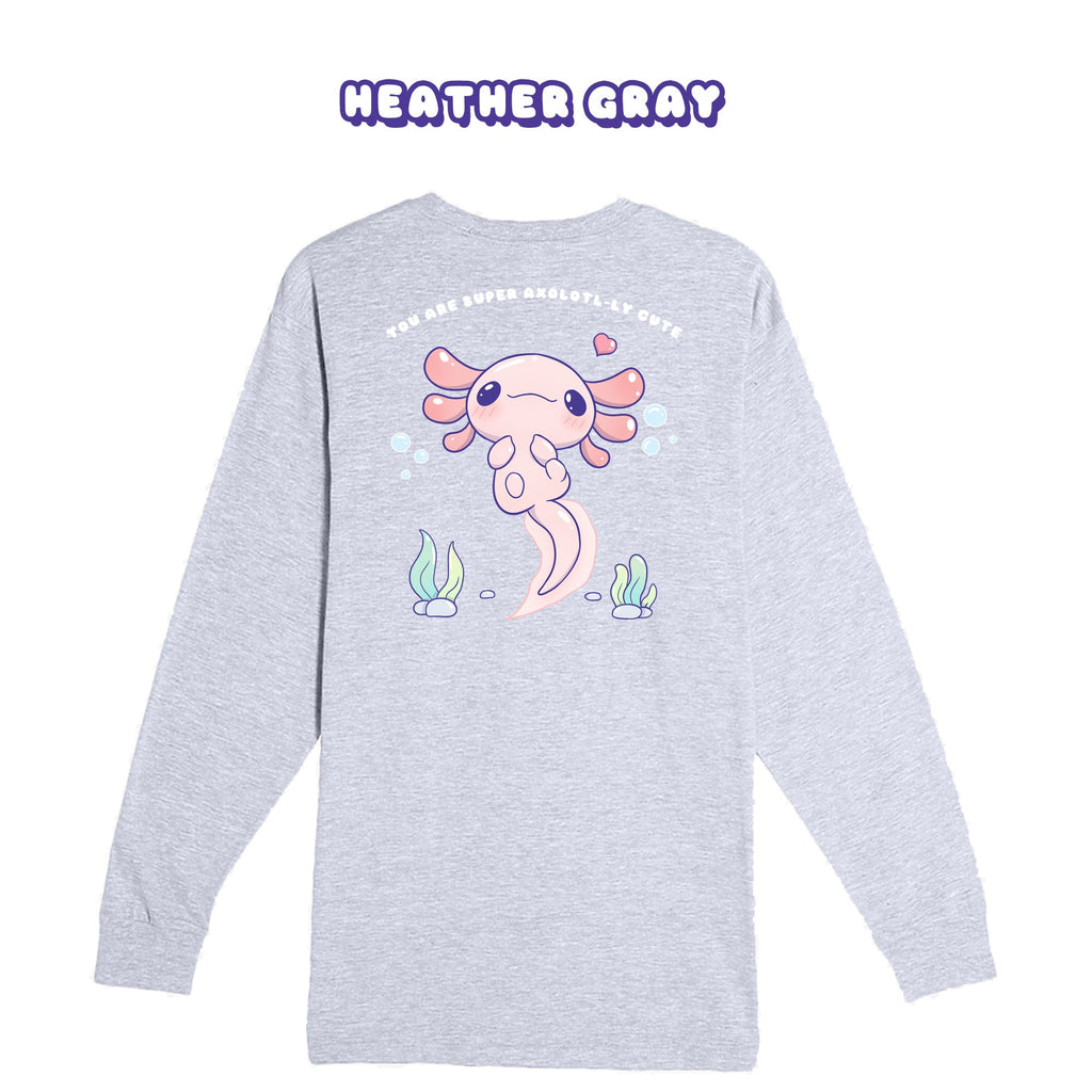 Axolotl Heather Gray Longsleeve T-shirt