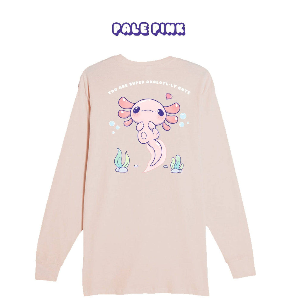 Axolotl Pale Pink Longsleeve T-shirt