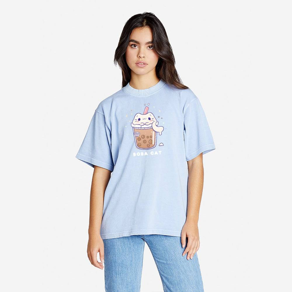 Grape Ice BOBACAT Oversized Boxy Streetwear Tee