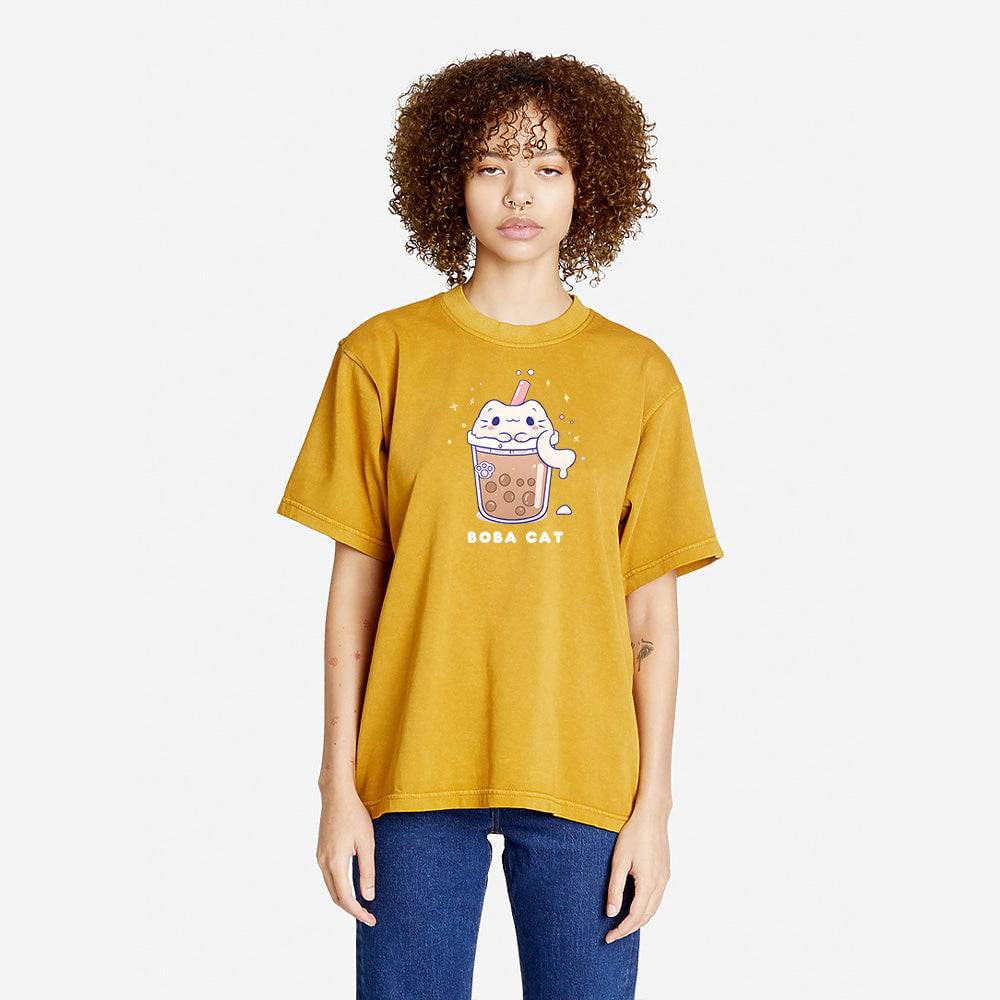 Peanut Butter BOBACAT Oversized Boxy Streetwear Tee