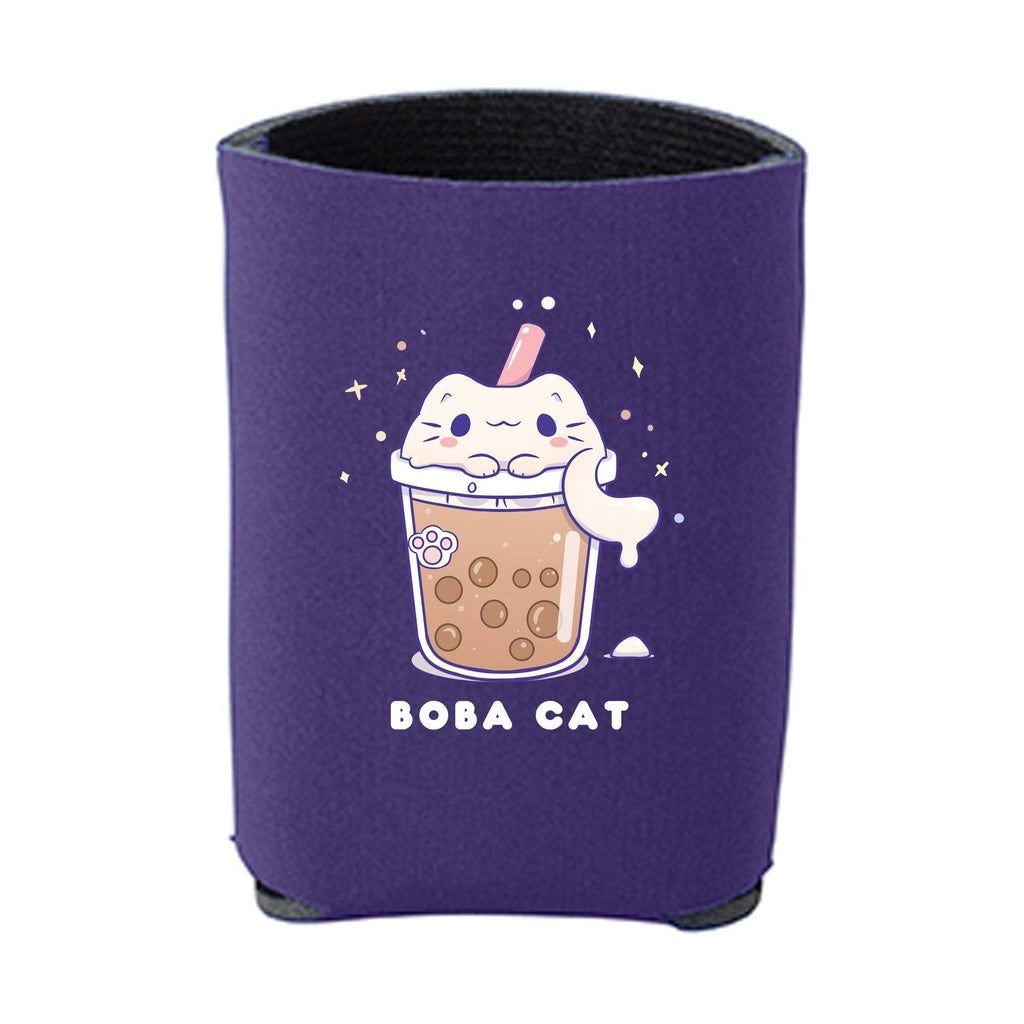 Kawaii Purple BOBA CAT Beverage Holder