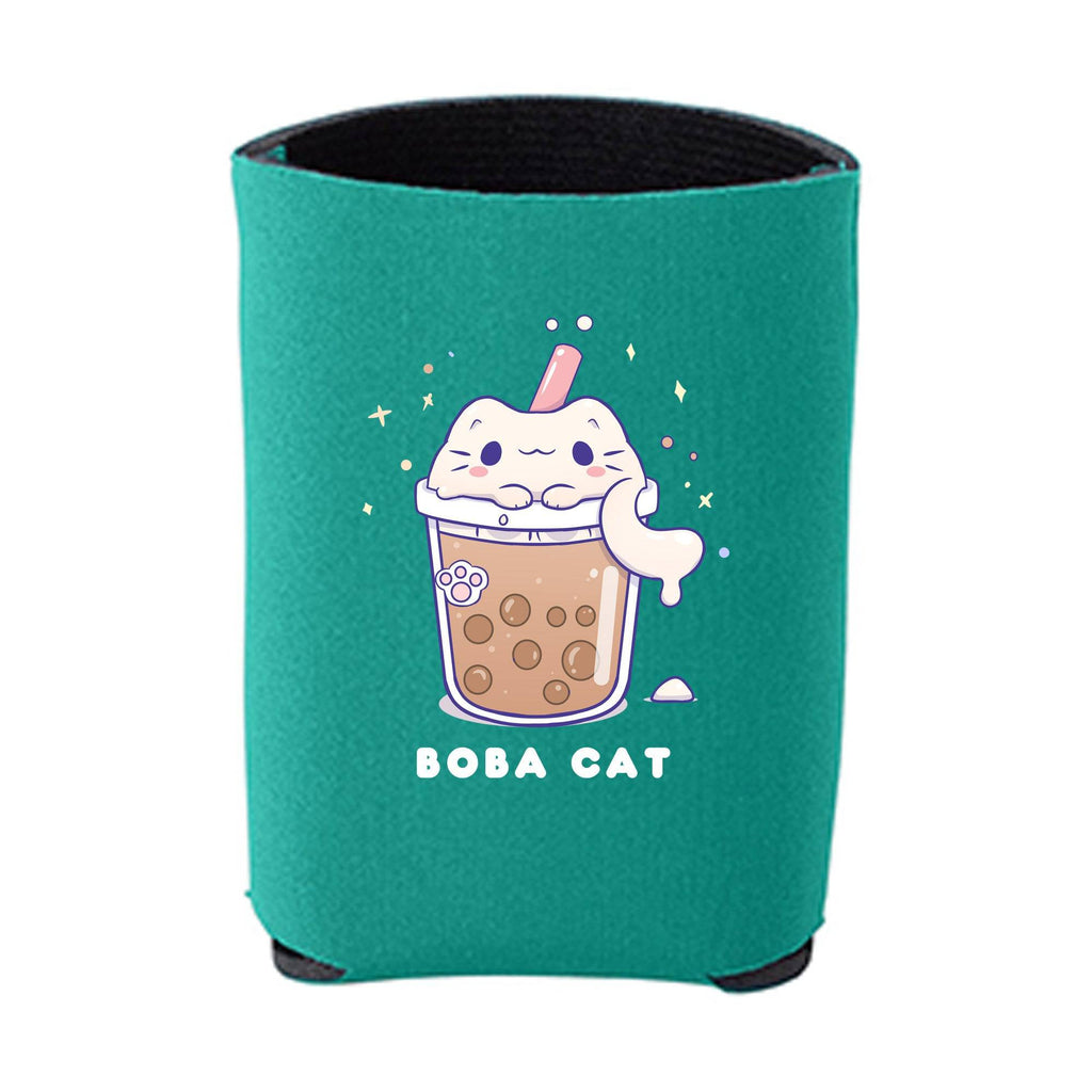 Kawaii Teal BOBA CAT Beverage Holder