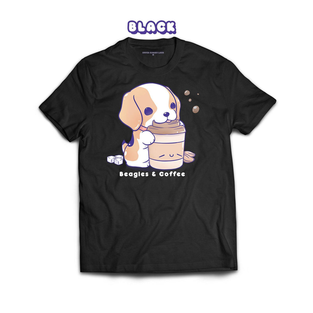 Beagle T-shirt, Black 100% Ringspun Cotton T-shirt