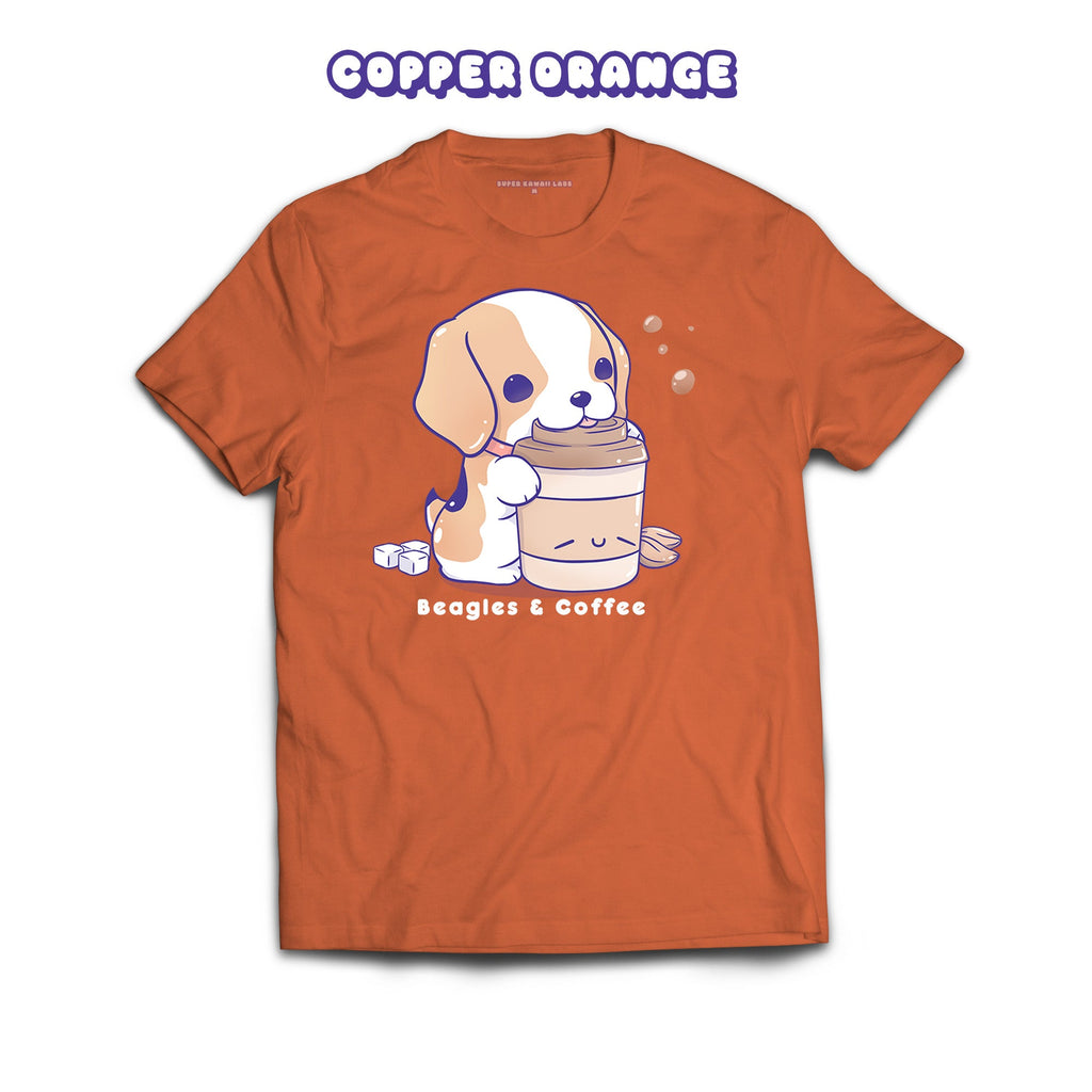Beagle T-shirt, Copper Orange 100% Ringspun Cotton T-shirt