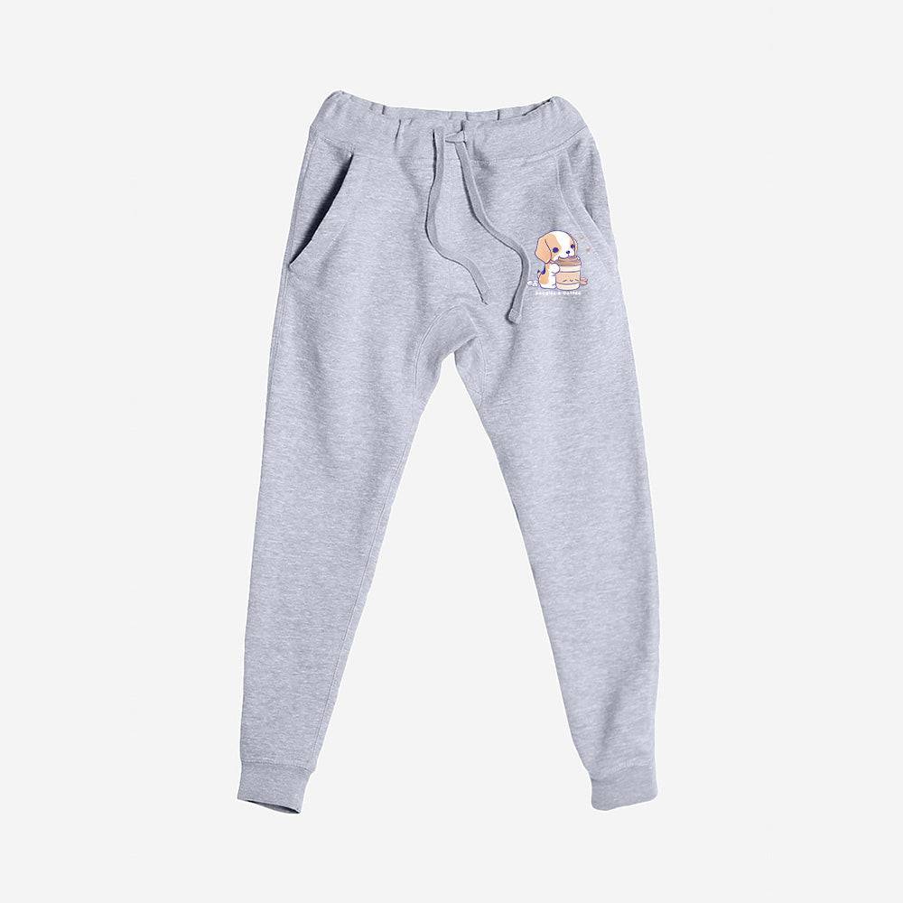 Heather Gray Beagle Premium Fleece Sweatpants