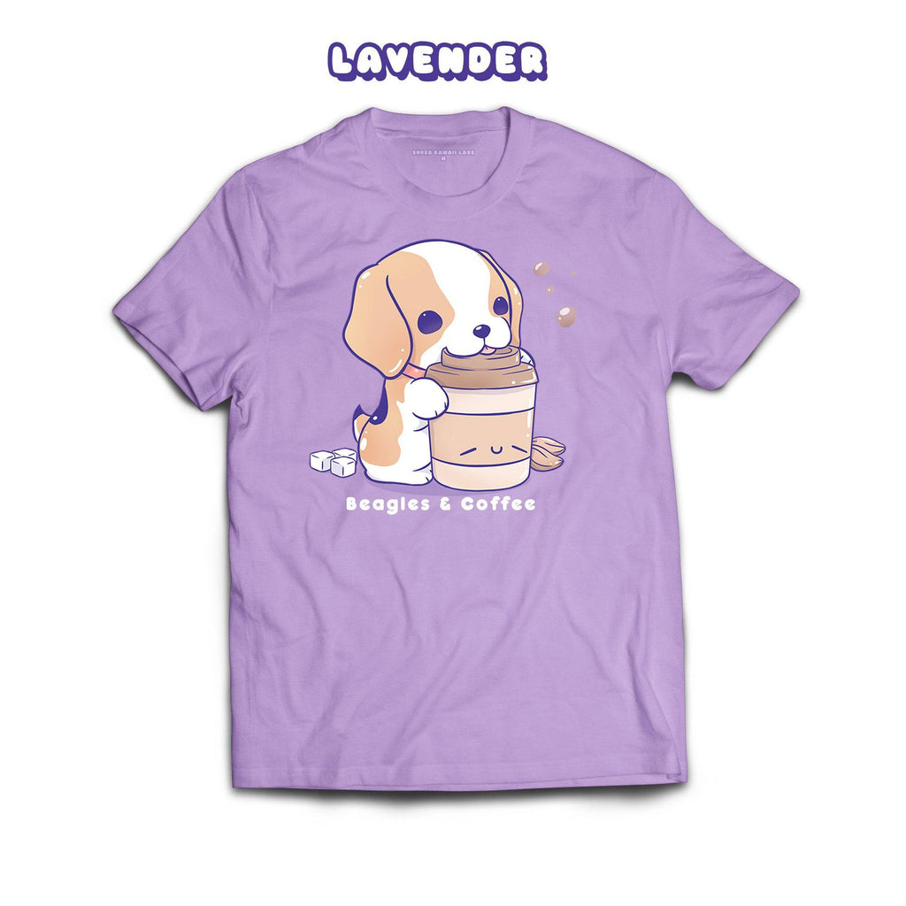 Beagle T-shirt, Lavender 100% Ringspun Cotton T-shirt