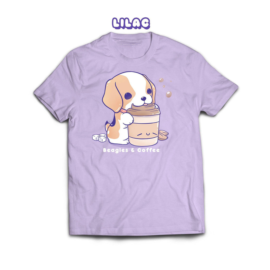 Beagle T-shirt, Lilac 100% Ringspun Cotton T-shirt