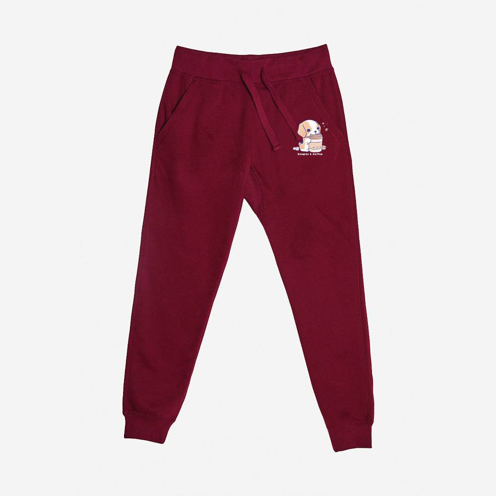 Maroon Beagle Premium Fleece Sweatpants