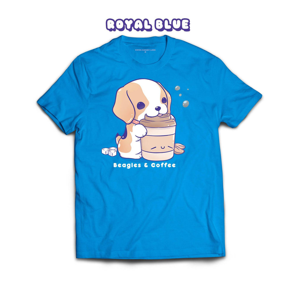 Beagle T-shirt, Royal Blue 100% Ringspun Cotton T-shirt