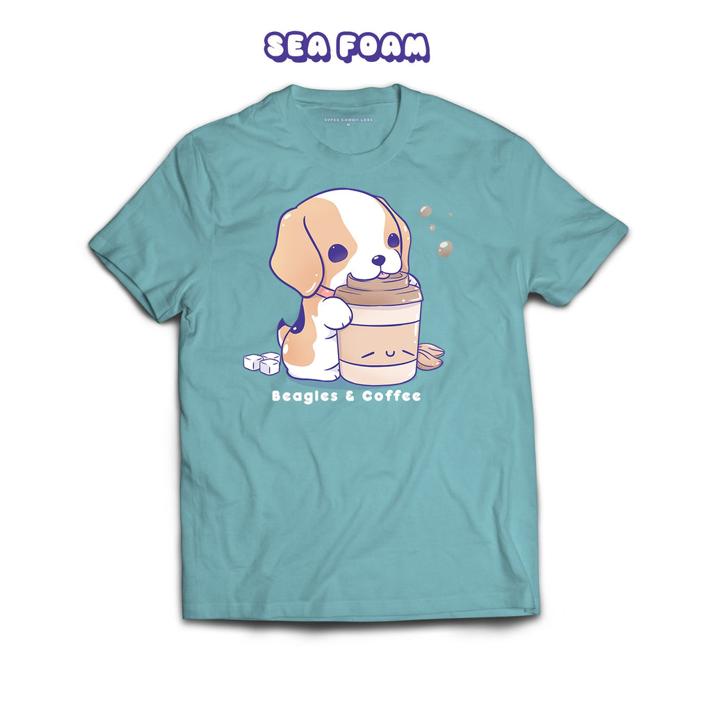 Beagle T-shirt, Sea Foam 100% Ringspun Cotton T-shirt