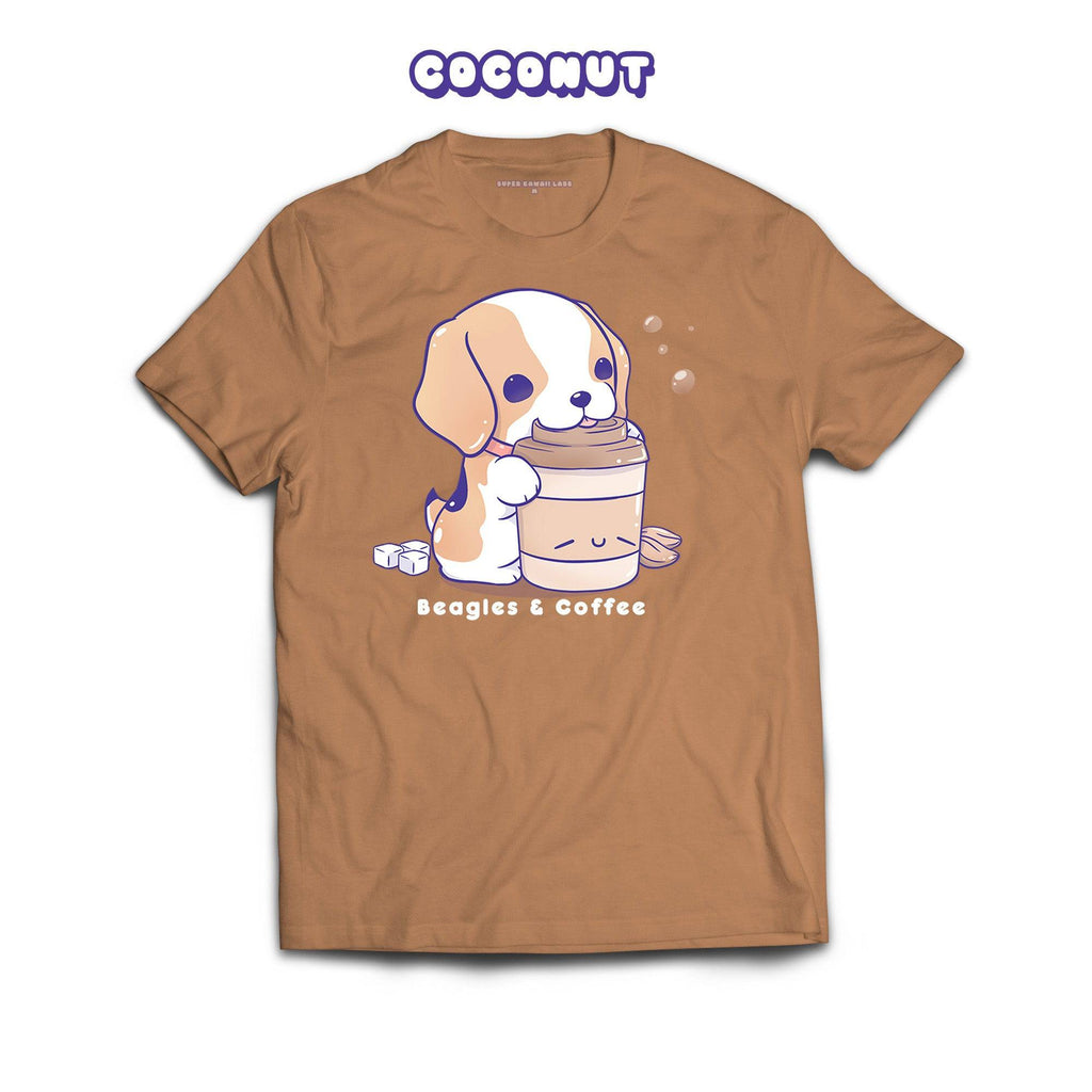 Beagle T-shirt, Toasted Coconut 100% Ringspun Cotton T-shirt