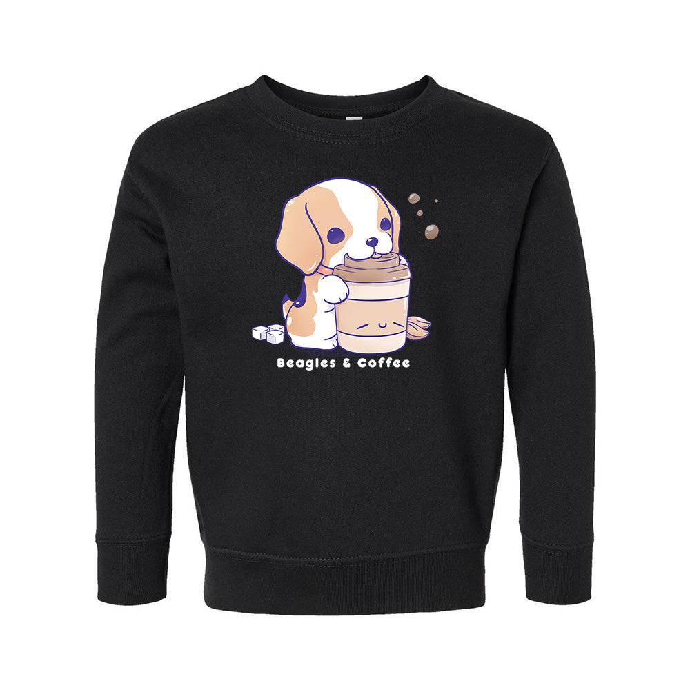 Black Beagle Toddler Crewneck Sweatshirt