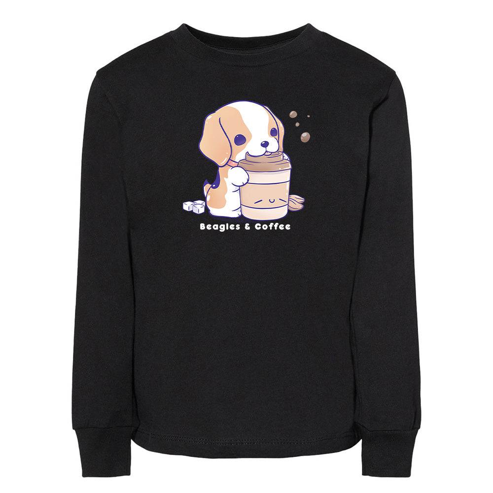 Black Beagle Toddler Longsleeve Sweatshirt
