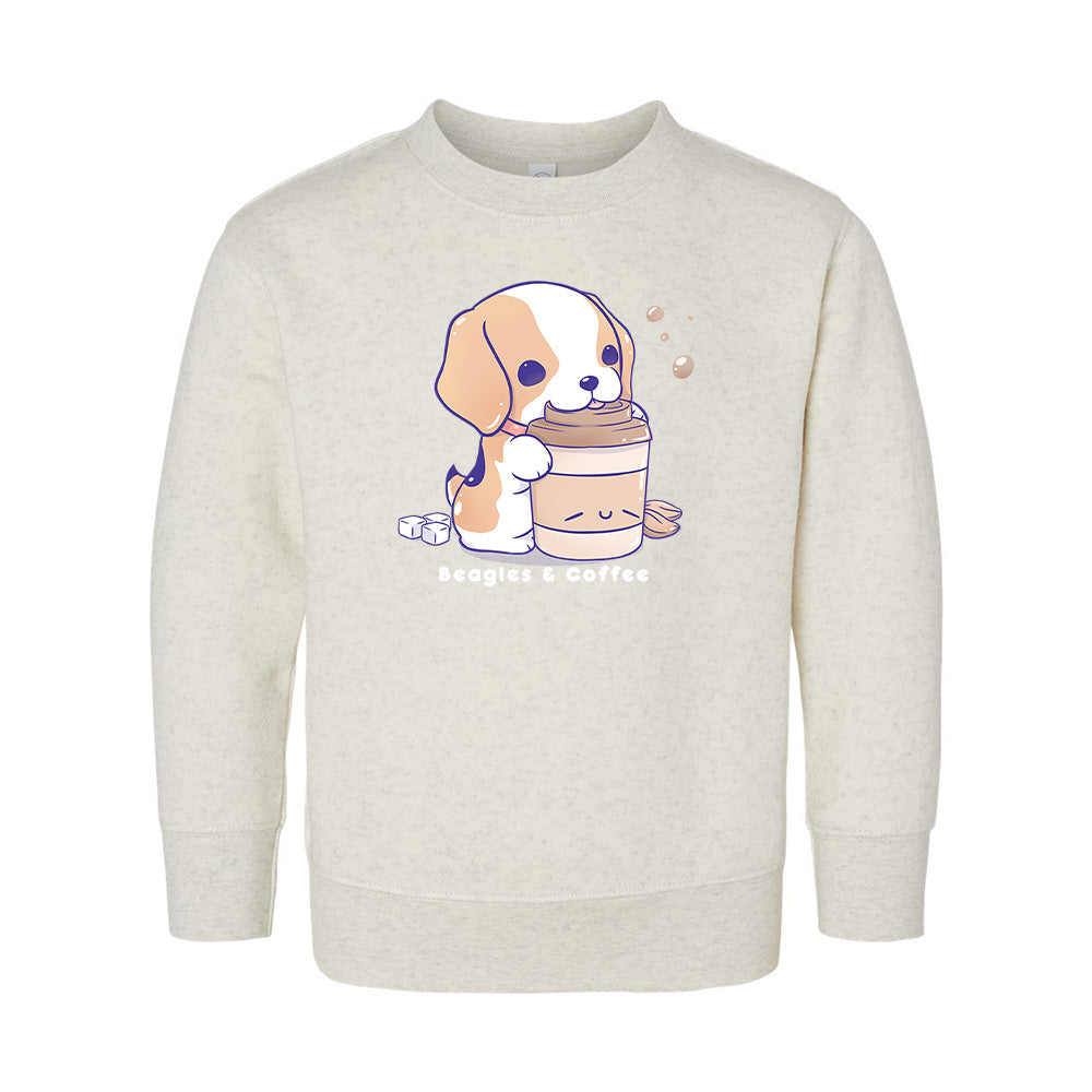 Natural Beagle Toddler Crewneck Sweatshirt