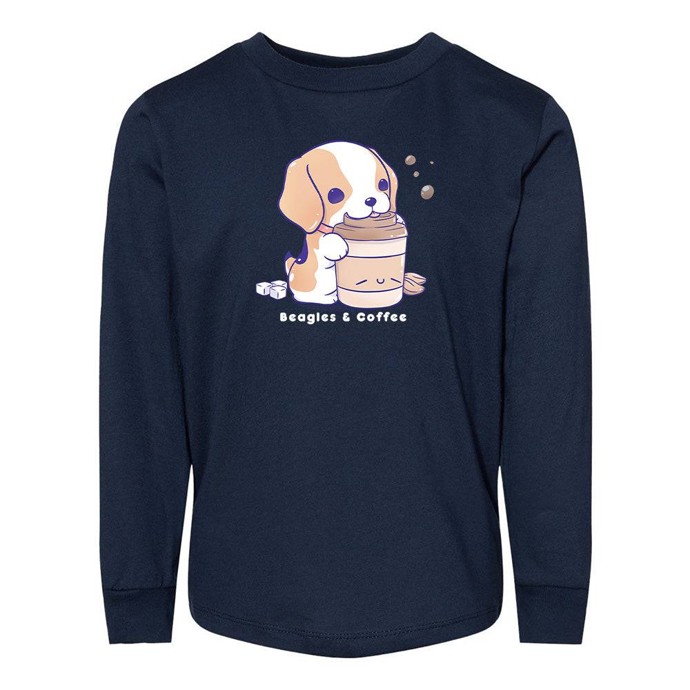 Navy Beagle Toddler Longsleeve Sweatshirt