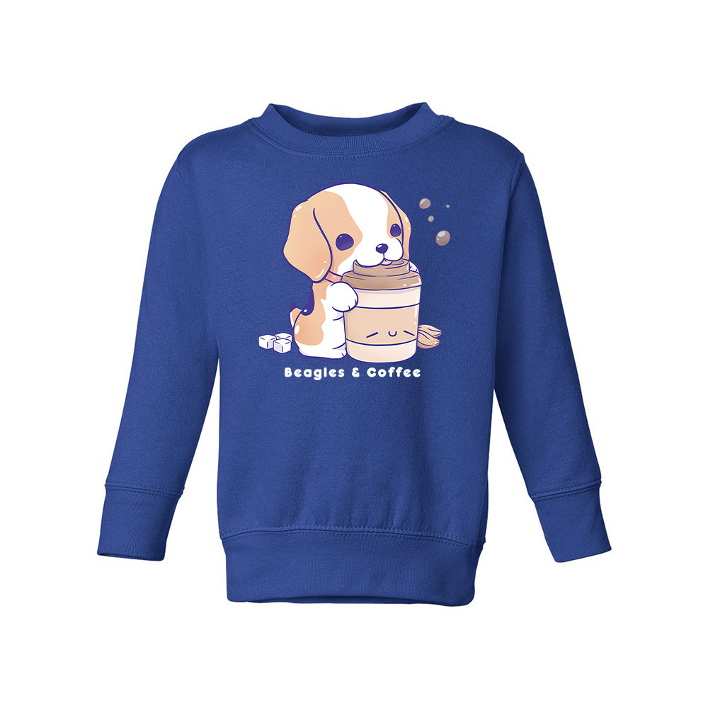 Royal Blue Beagle Toddler Crewneck Sweatshirt